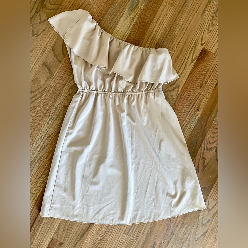 Color me red one shoulder dress in size S